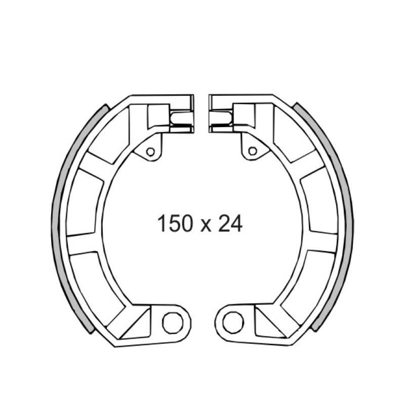 Ganasce freno posteriori RMS Classic Piaggio Vespa 50cc/Et3/Primavera 125cc 2100492