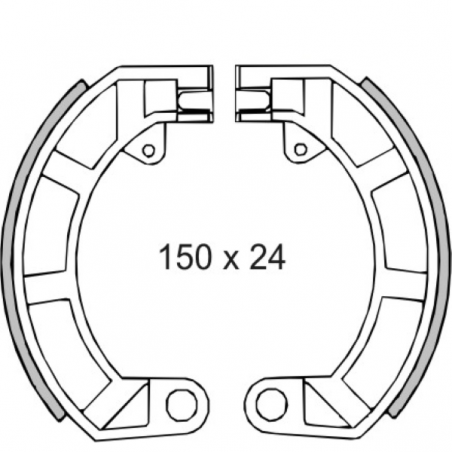 Ganasce freno posteriori RMS Classic Piaggio Vespa 50cc/Et3/Primavera 125cc 2100492