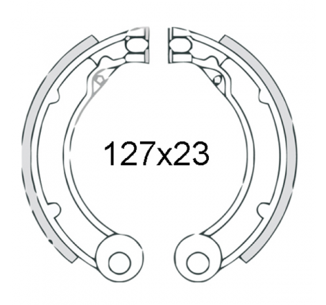 Ganasce freno posteriori RMS Classic Piaggio Vespa 125-150cc 1963/1972 081229