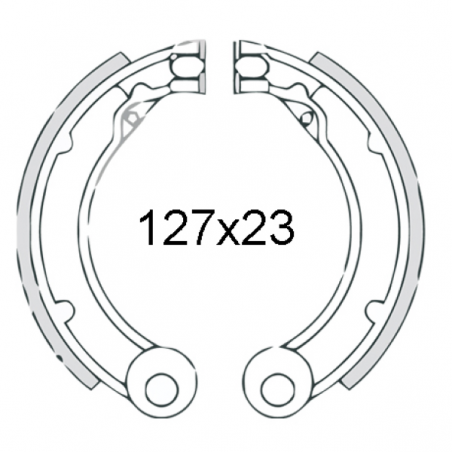 Ganasce freno posteriori RMS Classic Piaggio Vespa 125-150cc 1963/1972 081229