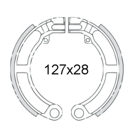 Ganasce freno posteriori RMS Classic Piaggio Vespa Super 150cc 110412
