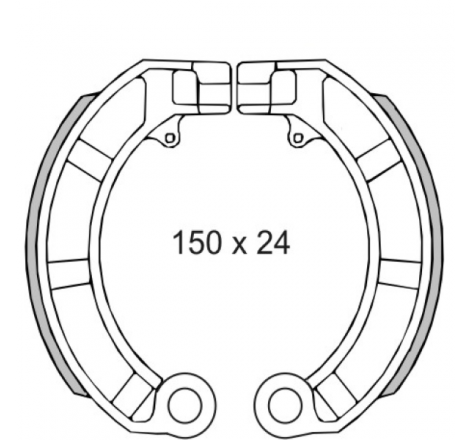 Ganasce freno RMS Classic Piaggio Vespa Px 125-150cc 414450