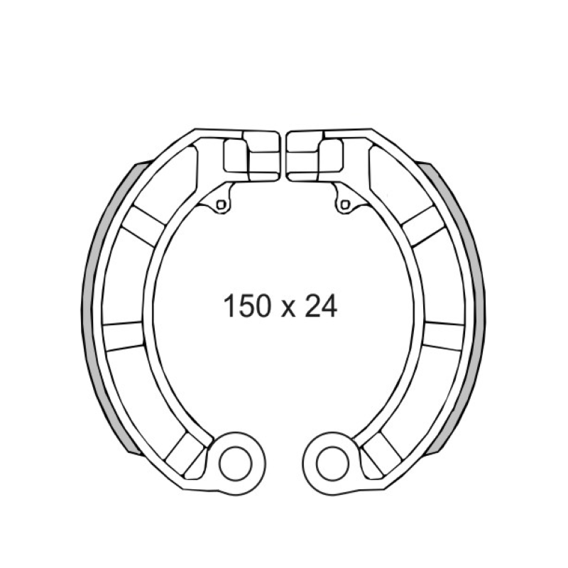 Ganasce freno RMS Classic Piaggio Vespa Px 125-150cc 414450