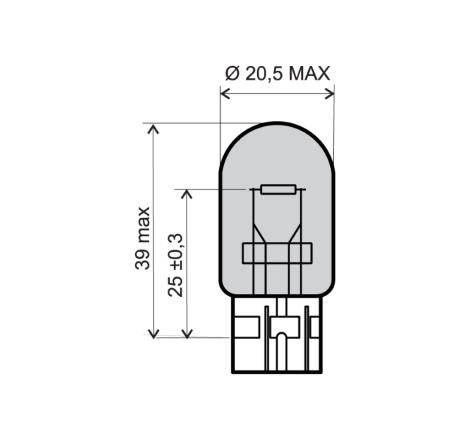 LAMPADA RMS 12V - 21W TUTTO...