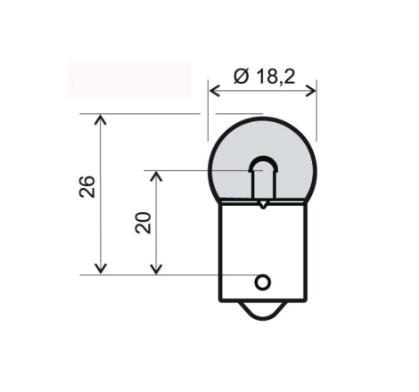 LAMPADA RMS 12V/10W A PALLA