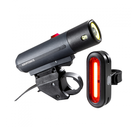 Kit luci ALLEY F-650 (650 lumen) + AVENUE R-50 COB - nero