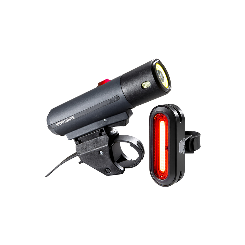 Kit luci ALLEY F-650 (650 lumen) + AVENUE R-50 COB - nero