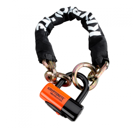 Catena NEW YORK NOOSE 1275 e lucchetto EVOLUTION SERIES 4 - nero arancio