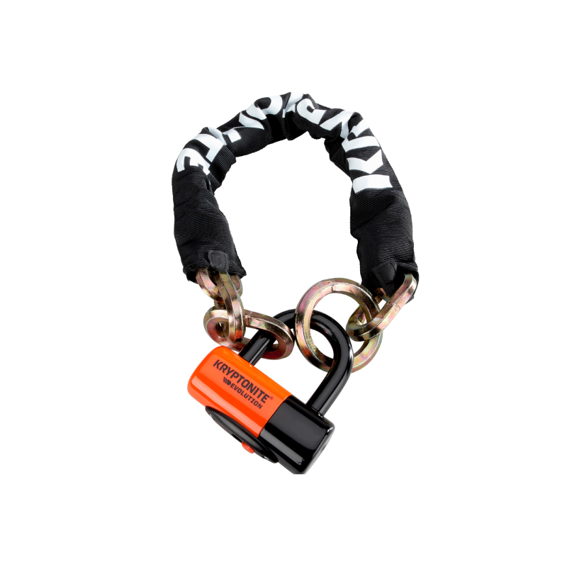 Catena NEW YORK NOOSE 1275 e lucchetto EVOLUTION SERIES 4 - nero arancio